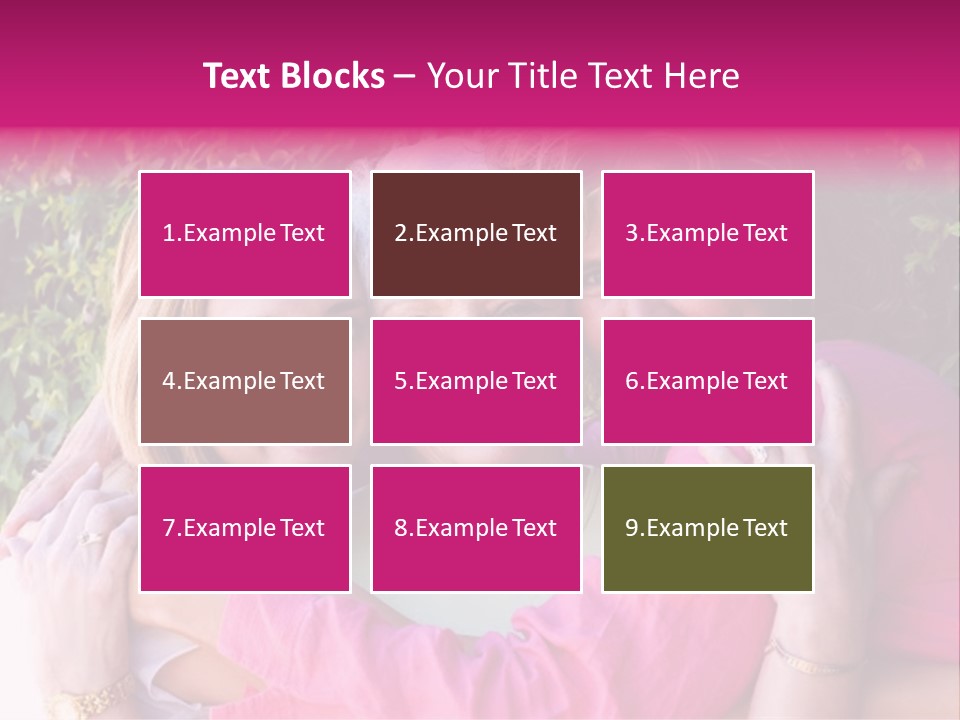 Pretty Woman With Her Beautiful Mother And Daughter. PowerPoint Template