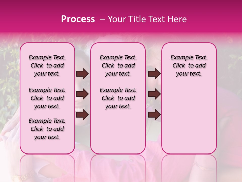 Pretty Woman With Her Beautiful Mother And Daughter. PowerPoint Template