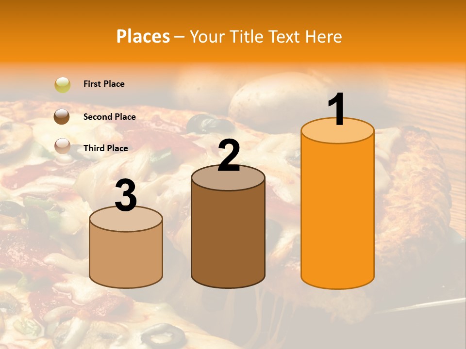 Supreme Pizza In Pan PowerPoint Template