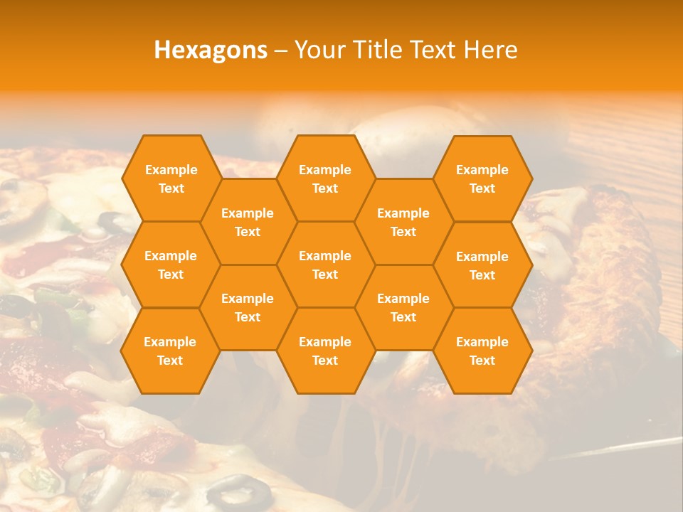 Supreme Pizza In Pan PowerPoint Template