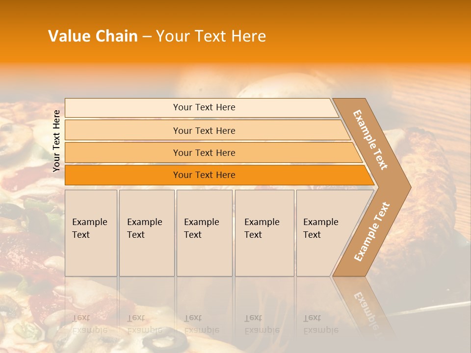 Supreme Pizza In Pan PowerPoint Template
