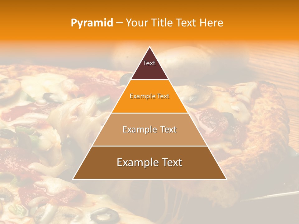 Supreme Pizza In Pan PowerPoint Template