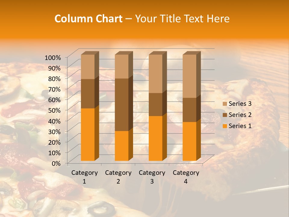 Supreme Pizza In Pan PowerPoint Template