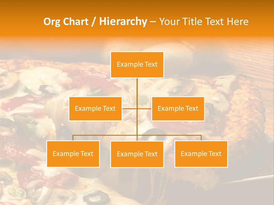 Supreme Pizza In Pan PowerPoint Template