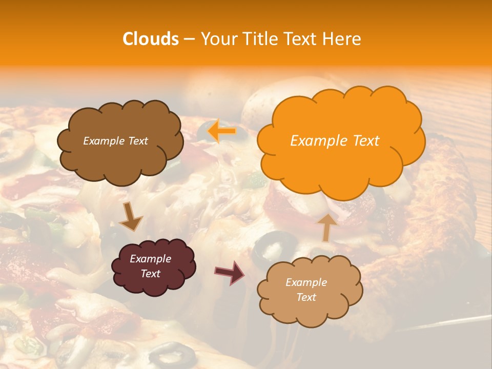 Supreme Pizza In Pan PowerPoint Template