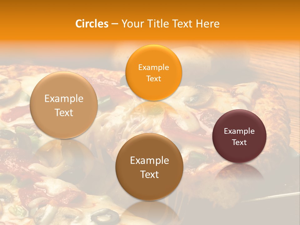 Supreme Pizza In Pan PowerPoint Template