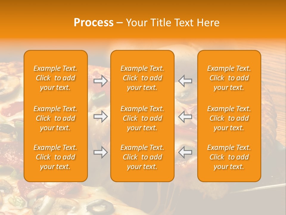 Supreme Pizza In Pan PowerPoint Template