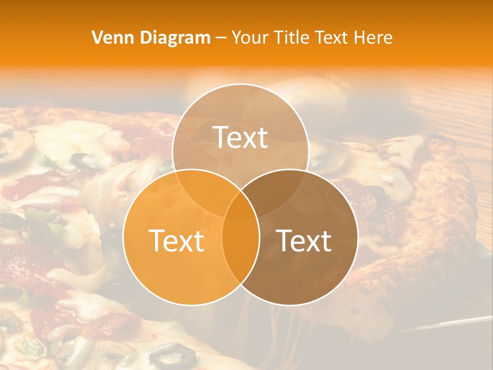 Supreme Pizza In Pan PowerPoint Template