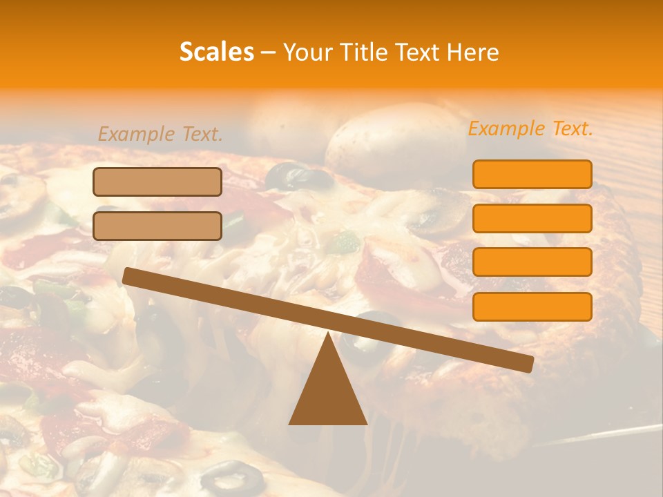 Supreme Pizza In Pan PowerPoint Template