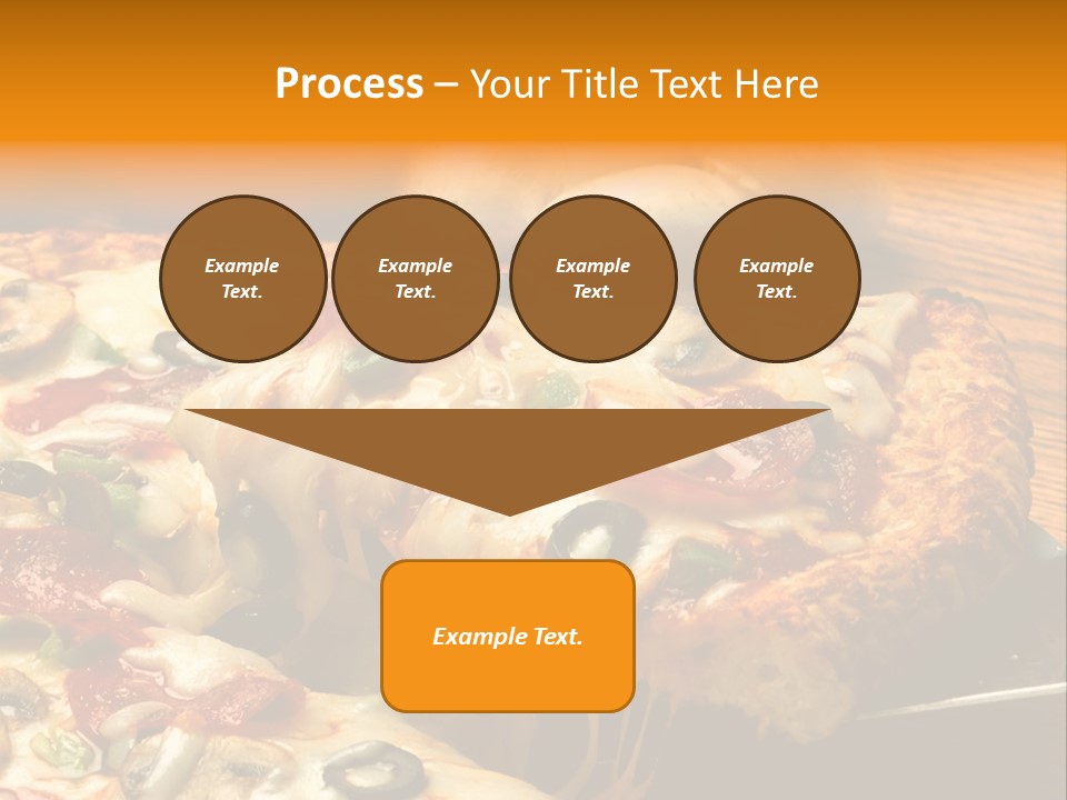 Supreme Pizza In Pan PowerPoint Template