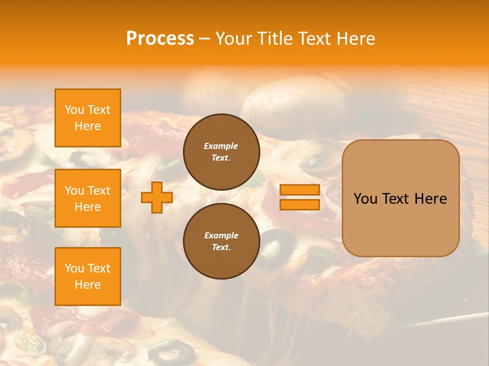 Supreme Pizza In Pan PowerPoint Template