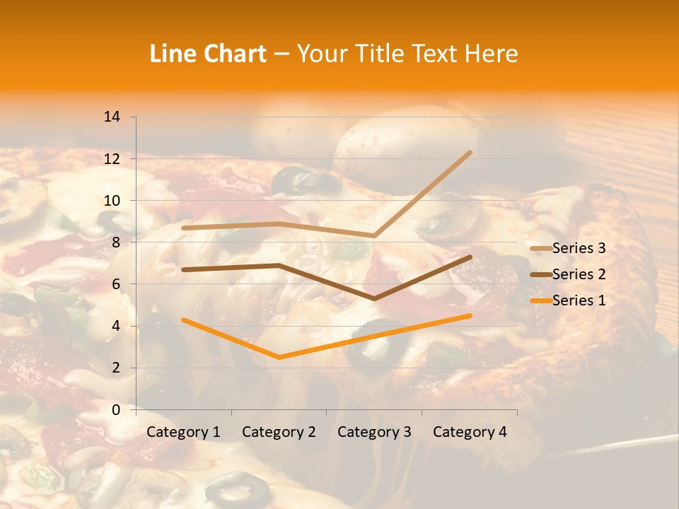 Supreme Pizza In Pan PowerPoint Template