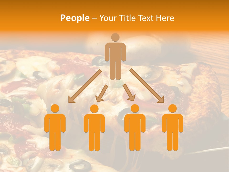 Supreme Pizza In Pan PowerPoint Template