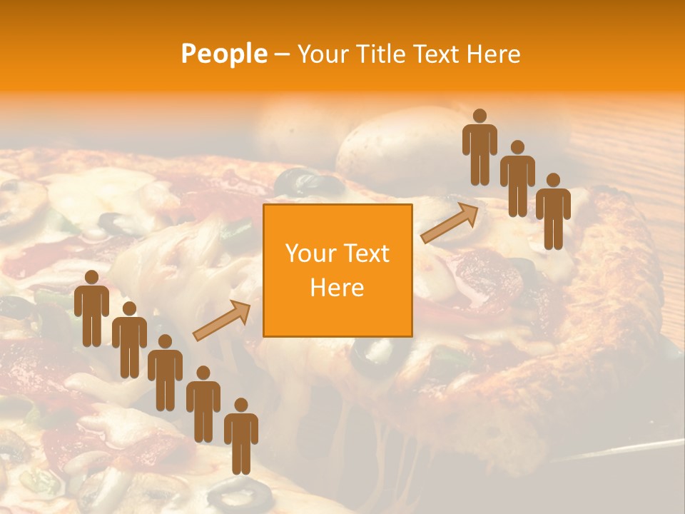 Supreme Pizza In Pan PowerPoint Template