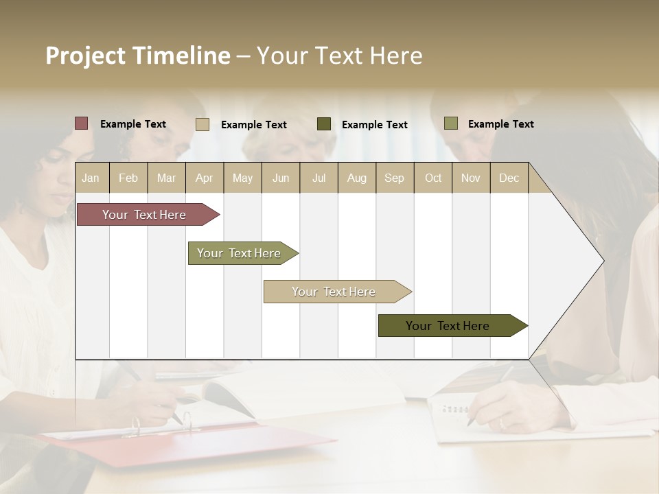 Adult Students Studying Together PowerPoint Template