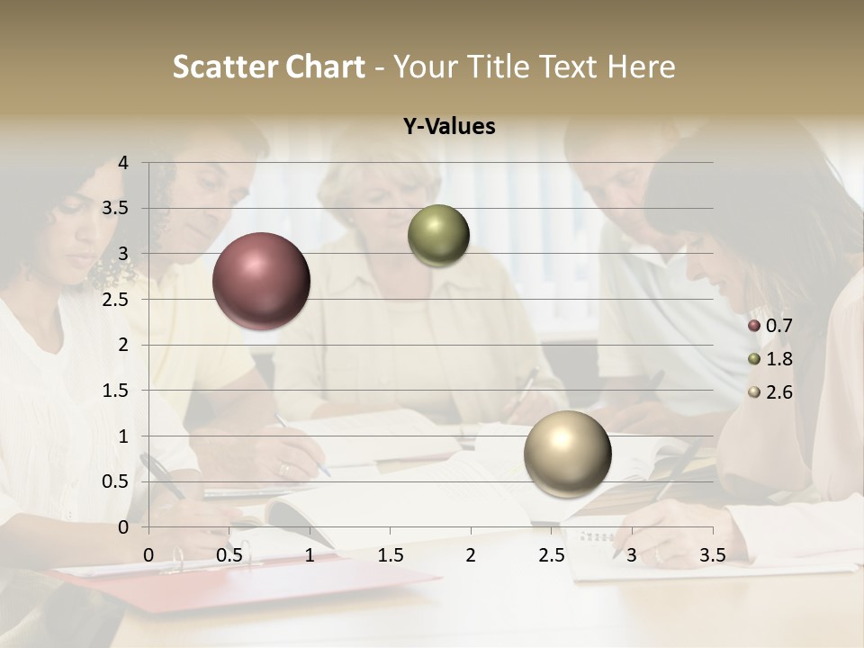 Adult Students Studying Together PowerPoint Template