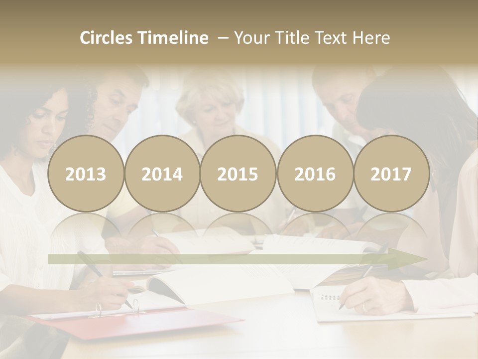 Adult Students Studying Together PowerPoint Template