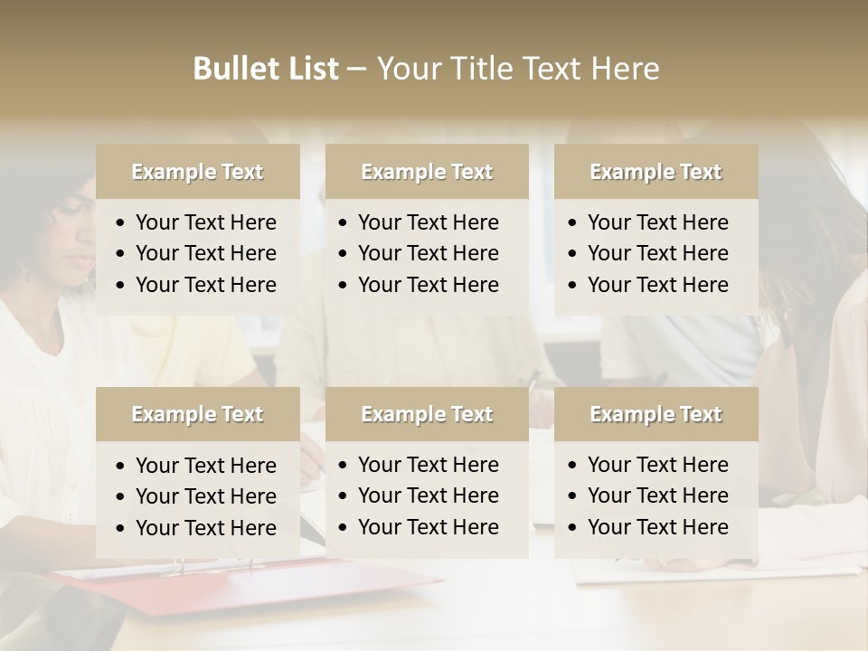 Adult Students Studying Together PowerPoint Template