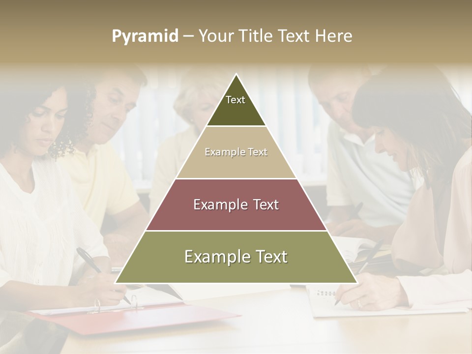 Adult Students Studying Together PowerPoint Template