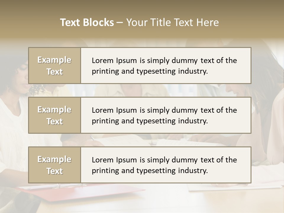 Adult Students Studying Together PowerPoint Template