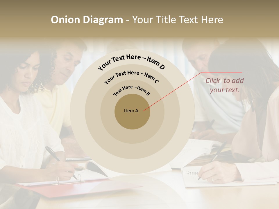 Adult Students Studying Together PowerPoint Template