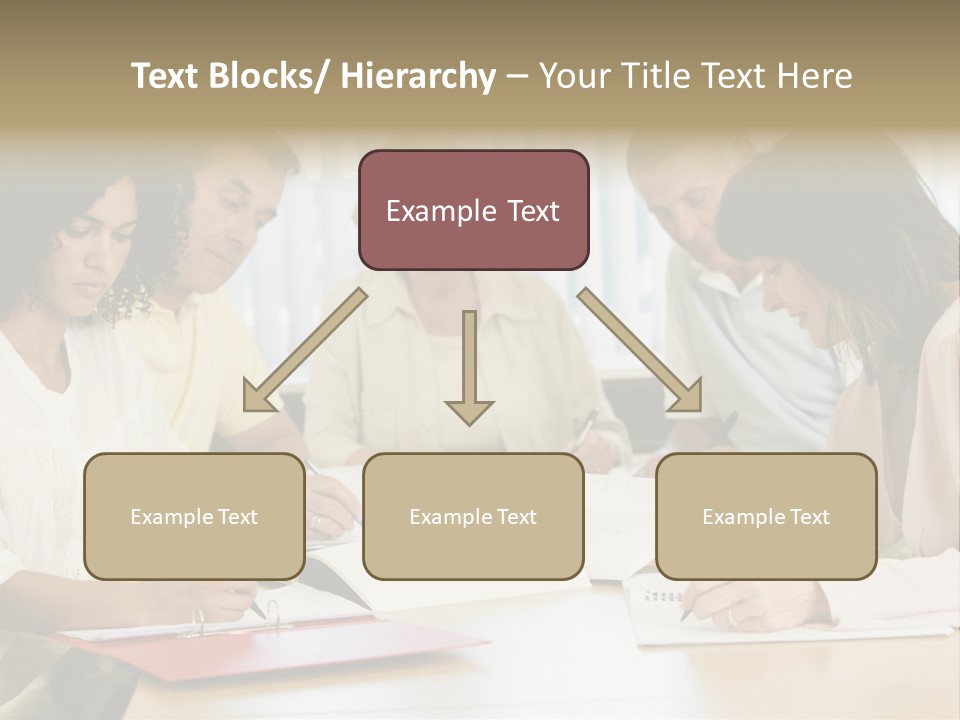 Adult Students Studying Together PowerPoint Template