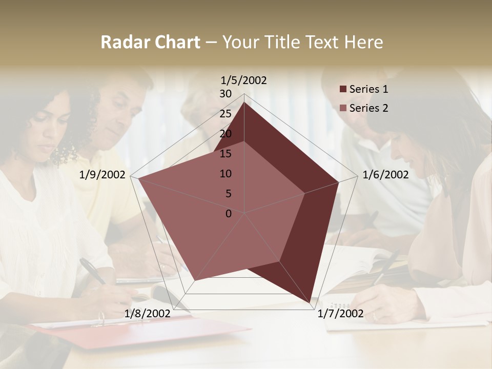 Adult Students Studying Together PowerPoint Template