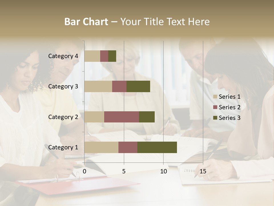 Adult Students Studying Together PowerPoint Template