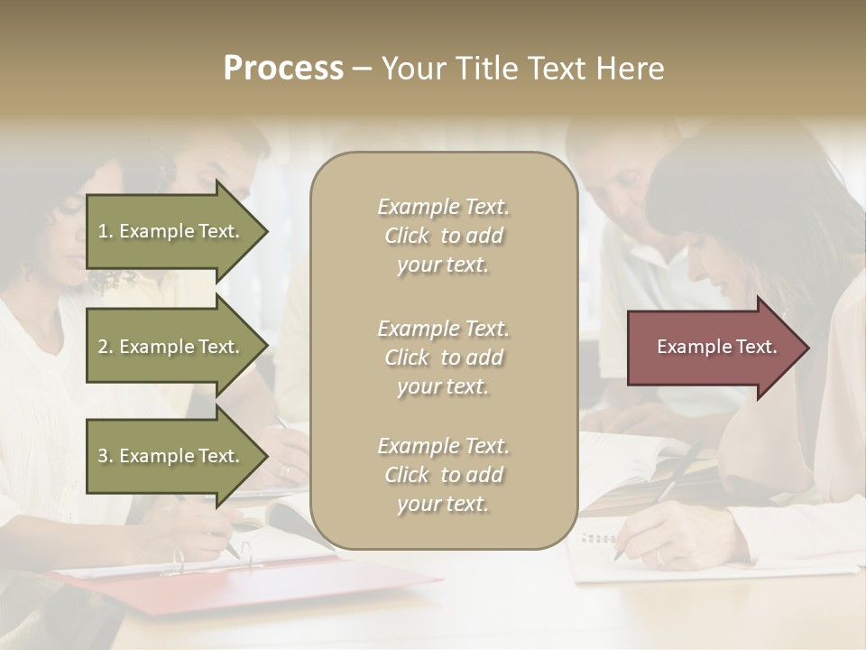 Adult Students Studying Together PowerPoint Template
