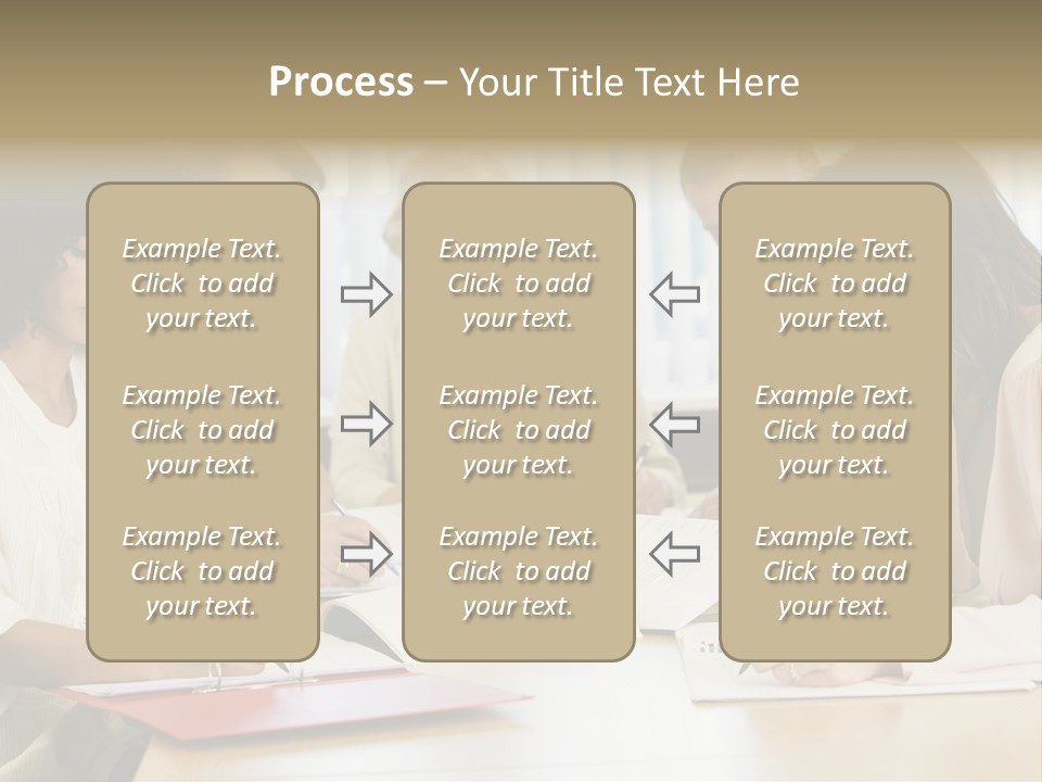 Adult Students Studying Together PowerPoint Template