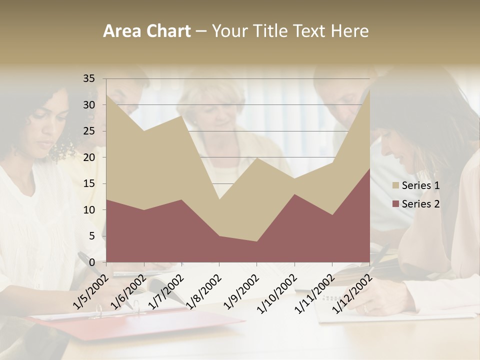 Adult Students Studying Together PowerPoint Template