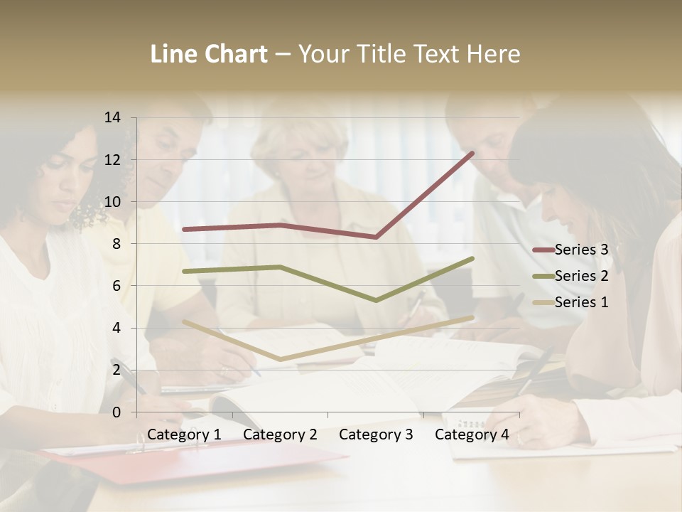 Adult Students Studying Together PowerPoint Template