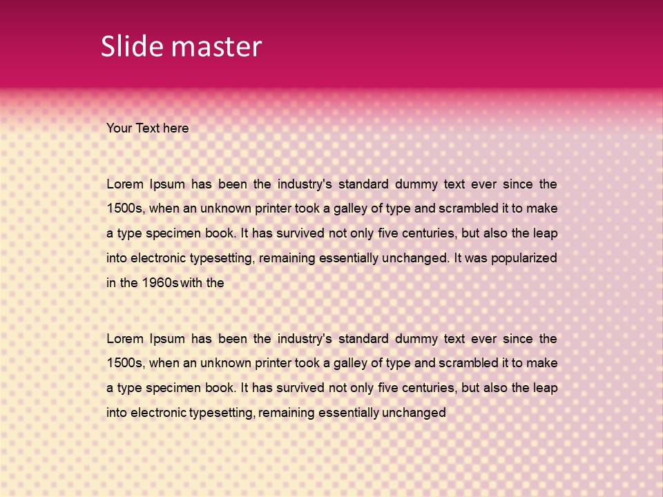 Pop Art Background Plain PowerPoint Template