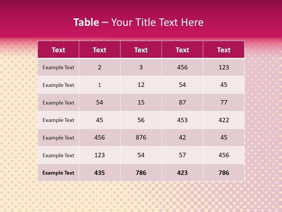 Pop Art Background Plain PowerPoint Template