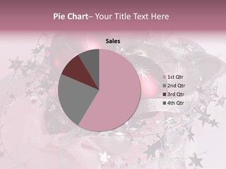 Christmas Series: Still Life With Three Pink Balls PowerPoint Template