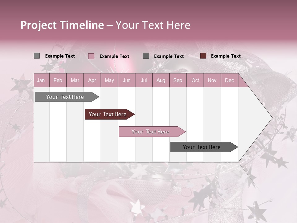 Christmas Series: Still Life With Three Pink Balls PowerPoint Template