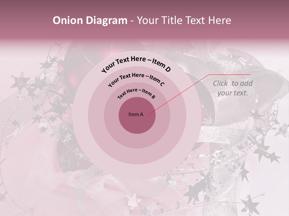 Christmas Series: Still Life With Three Pink Balls PowerPoint Template