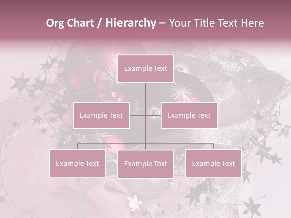Christmas Series: Still Life With Three Pink Balls PowerPoint Template