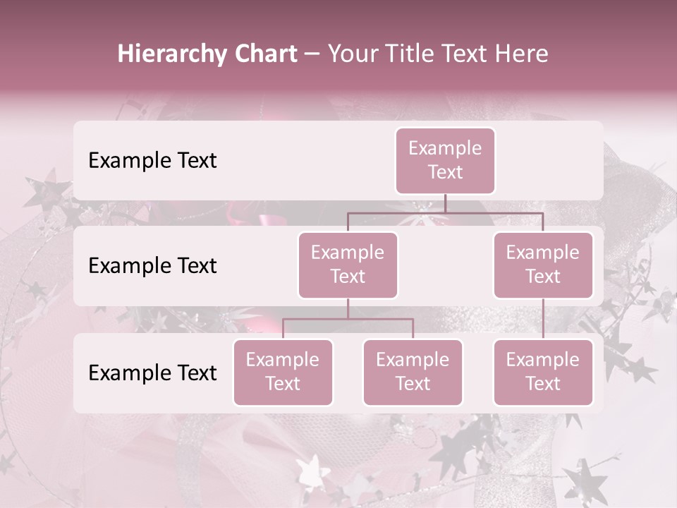 Christmas Series: Still Life With Three Pink Balls PowerPoint Template