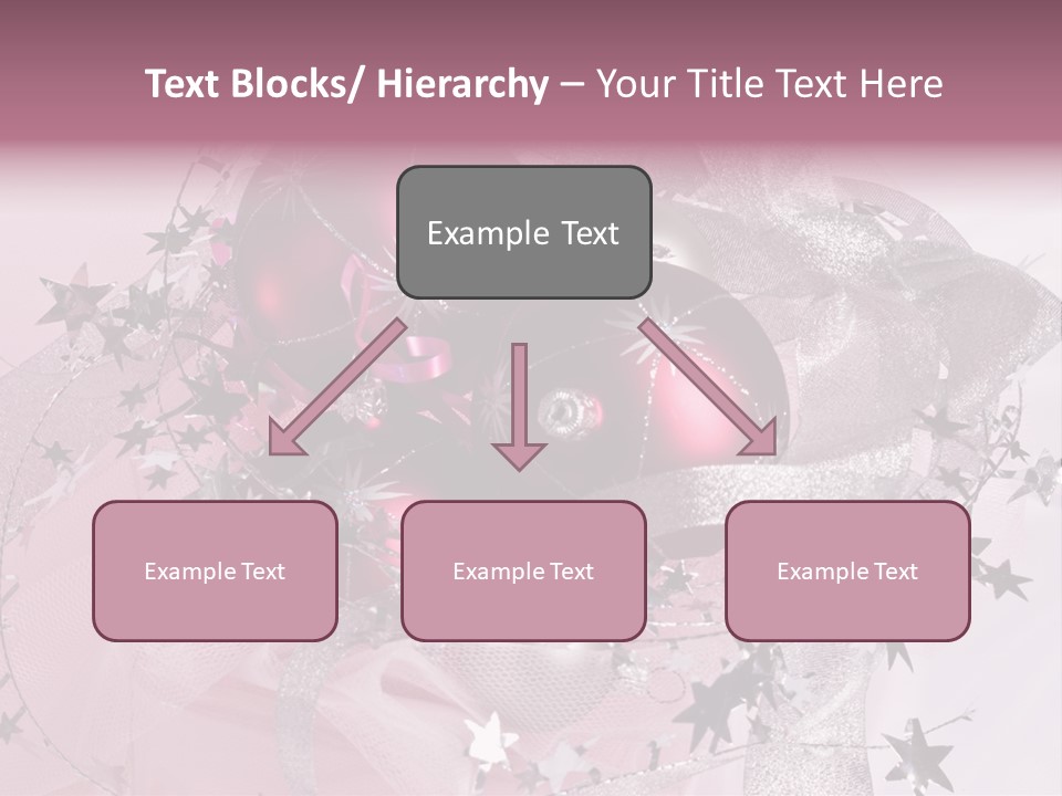 Christmas Series: Still Life With Three Pink Balls PowerPoint Template