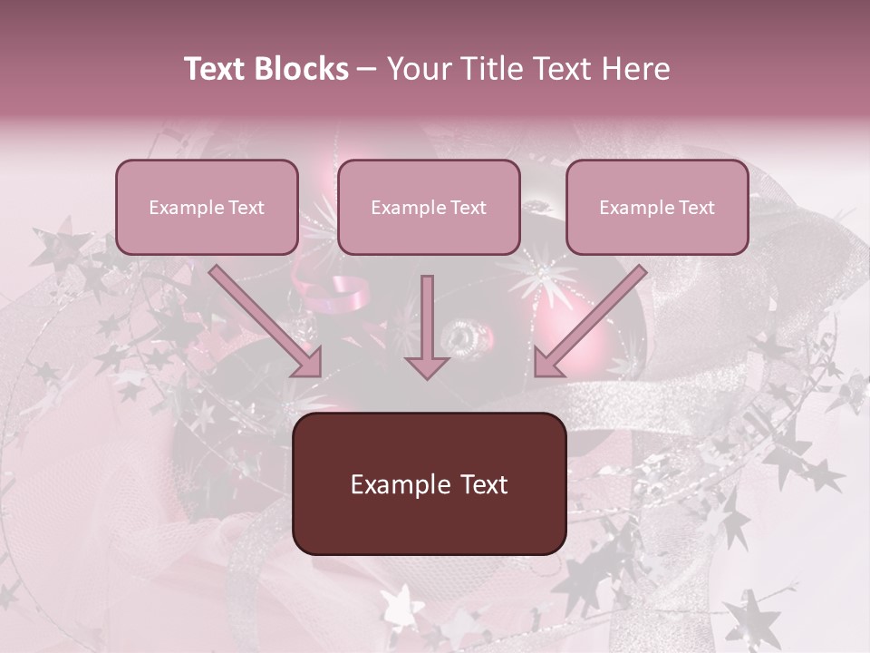 Christmas Series: Still Life With Three Pink Balls PowerPoint Template