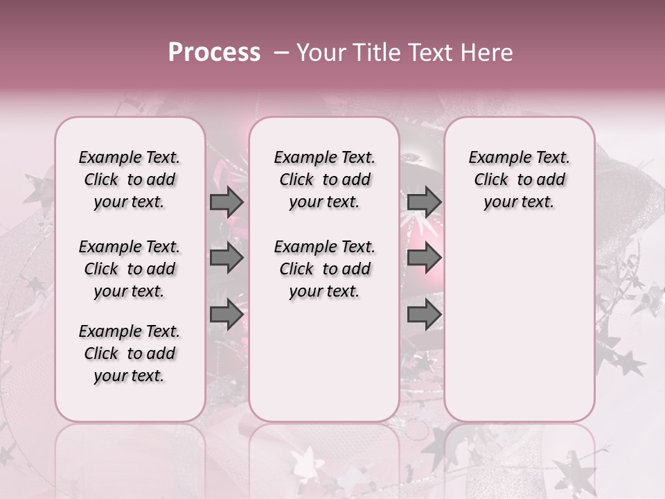 Christmas Series: Still Life With Three Pink Balls PowerPoint Template