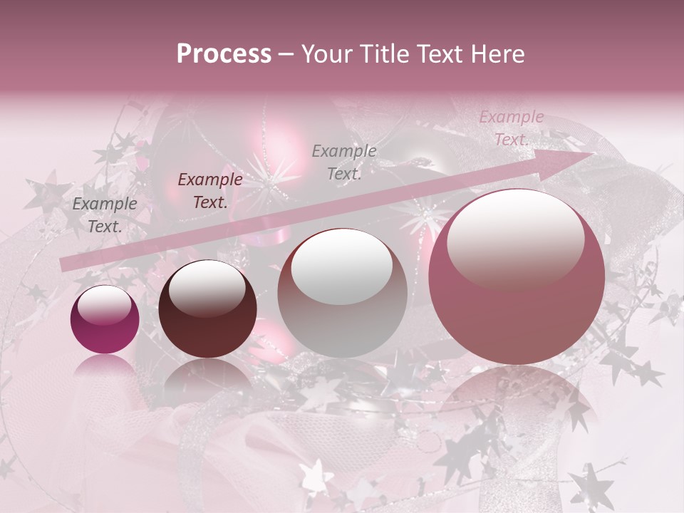 Christmas Series: Still Life With Three Pink Balls PowerPoint Template