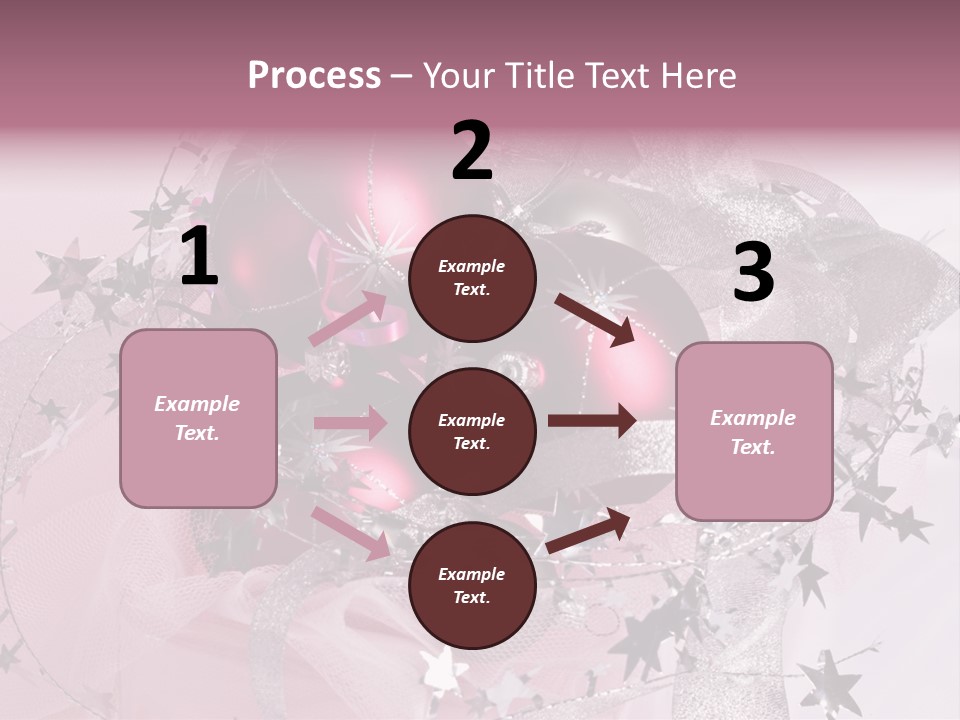 Christmas Series: Still Life With Three Pink Balls PowerPoint Template