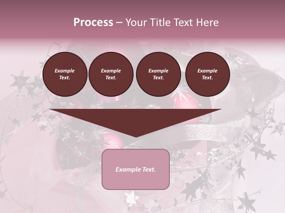 Christmas Series: Still Life With Three Pink Balls PowerPoint Template