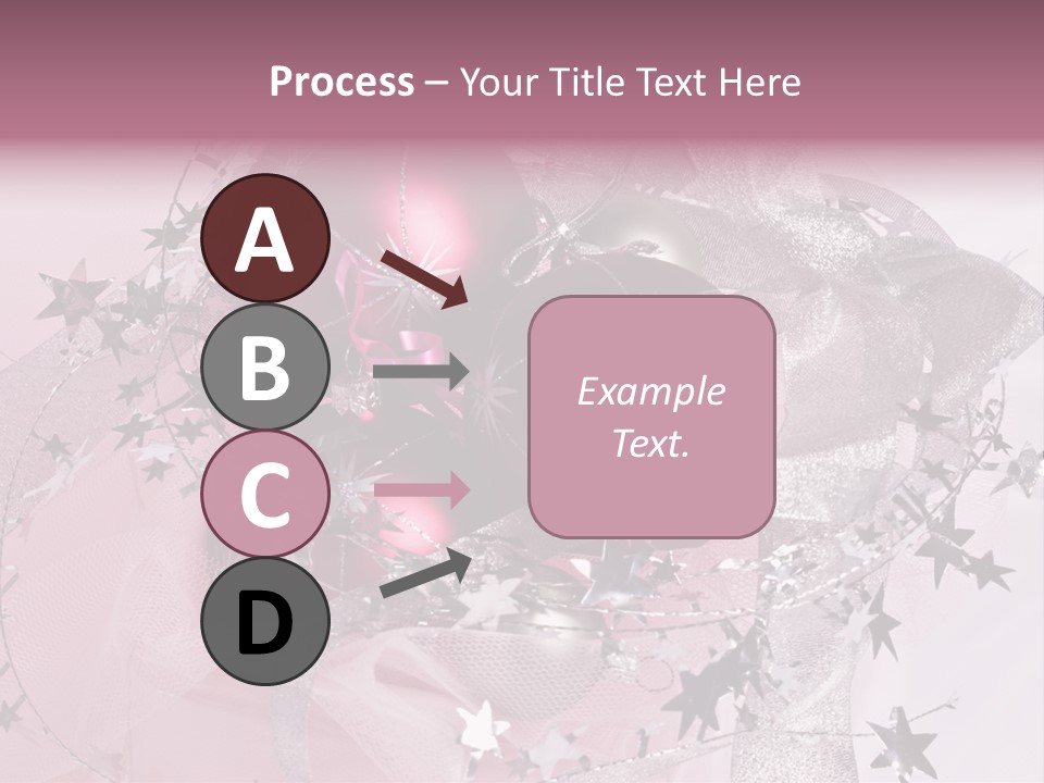 Christmas Series: Still Life With Three Pink Balls PowerPoint Template