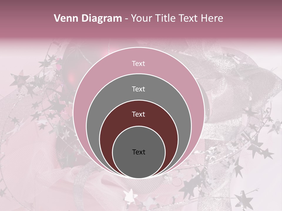 Christmas Series: Still Life With Three Pink Balls PowerPoint Template