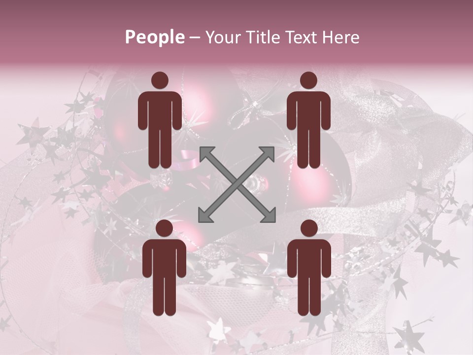 Christmas Series: Still Life With Three Pink Balls PowerPoint Template