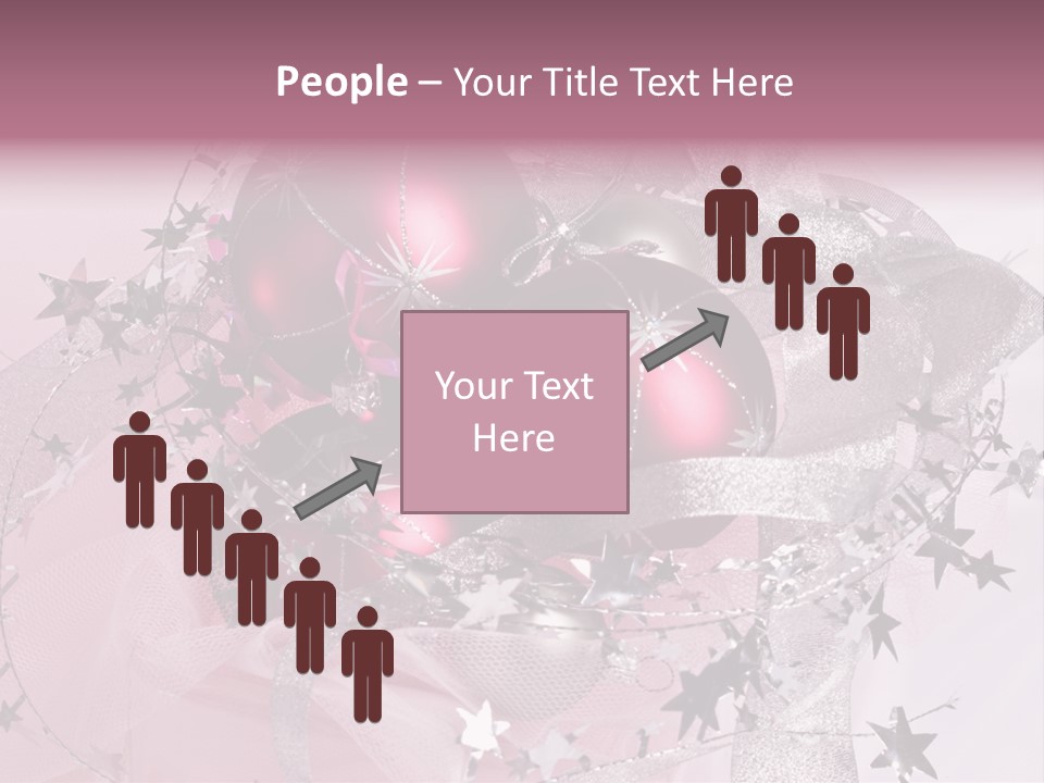 Christmas Series: Still Life With Three Pink Balls PowerPoint Template