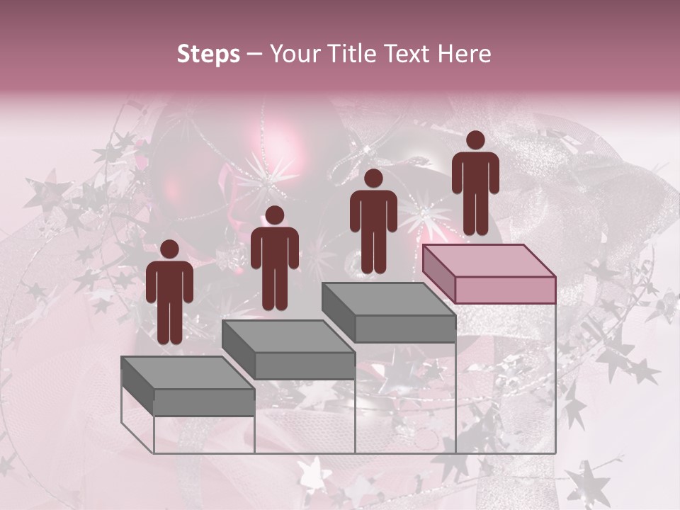 Christmas Series: Still Life With Three Pink Balls PowerPoint Template
